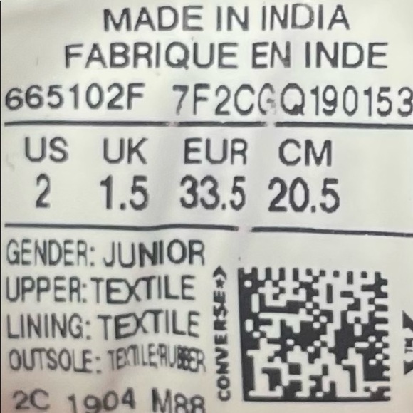 Converse Chuck Taylor All Star Low Top Sneaker Pink Blue Youth 2 - Picture 8 of 8